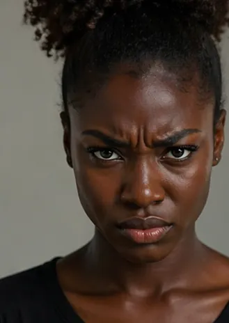 Woman processing anger