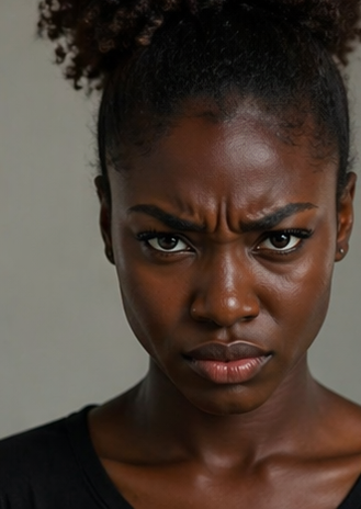 Woman processing anger